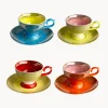 POLSPOTTEN Set de tazas de espresso con platitos Grandma, 4 uds.^ Tazas De Espresso|Vajillas Completas