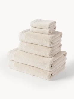 Westwing Collection Set de toallas de algodón ecológico Premium, tamaños diferentes