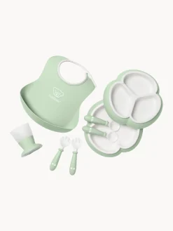 Niños BabyBjörn Set de vajilla infantil Bliss con babero, 8 pzas.