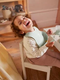 Niños BabyBjörn Set de vajilla infantil Bliss con babero, 8 pzas.