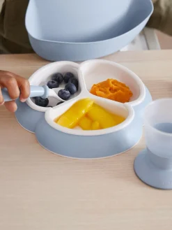 Niños BabyBjörn Set de vajilla infantil Bliss con babero, 4 pzas.