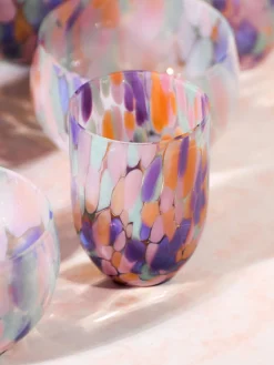 ANNA VON LIPA Set de vasos soplados Big Confetti, 6 uds.^ Vasos|Vajillas Completas