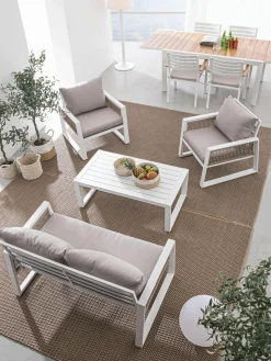 Bizzotto Set lounge de exterior Captiva, 4 pzas.^ Conjuntos Jardín|Muebles De Jardín