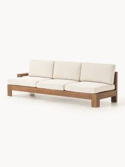Westwing Collection Set lounge modular para exterior de madera de acacia Joshua, 4 pzas.^ Conjuntos Jardín