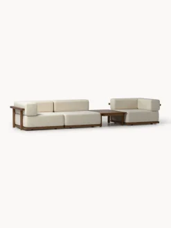 Westwing Collection Set lounge para exterior de madera de acacia Matheus, 4 pzas.