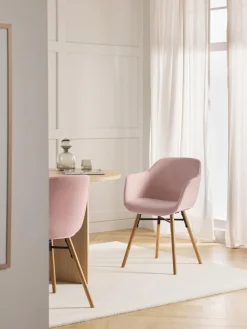 Westwing Collection Silla con asiento estrecho y reposabrazos Fiji