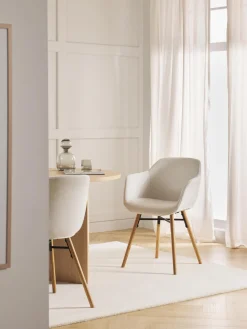 Westwing Collection Silla con asiento estrecho y reposabrazos Fiji