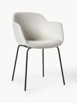 Westwing Collection Silla con asiento estrecho y reposabrazos Fiji