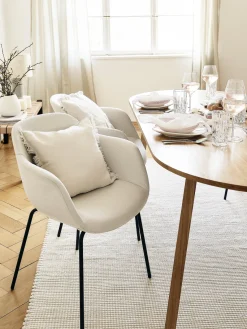 Westwing Collection Silla con asiento estrecho y reposabrazos Fiji