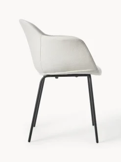 Westwing Collection Silla con asiento estrecho y reposabrazos Fiji