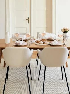 Westwing Collection Silla con asiento estrecho y reposabrazos Fiji