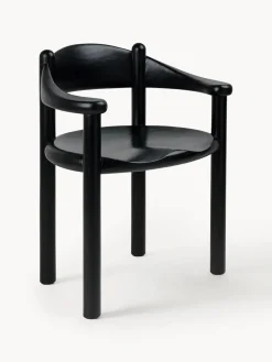 GUBI Silla con reposabrazos con madera de pino Daumiller^ Sillas Con Reposabrazos|Sillas