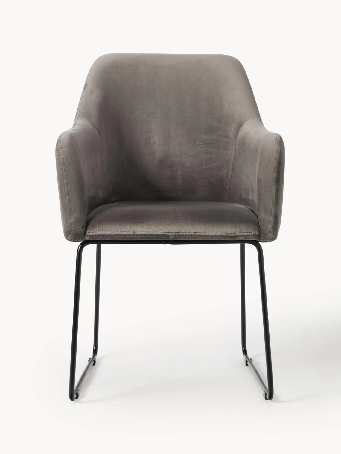 Westwing Collection Silla con reposabrazos de terciopelo Isla^ Sillas Con Reposabrazos|Sillas
