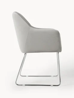 Westwing Collection Silla con reposabrazos de terciopelo Isla^ Sillas Con Reposabrazos|Sillas