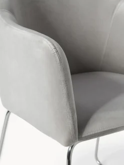 Westwing Collection Silla con reposabrazos de terciopelo Isla^ Sillas Con Reposabrazos|Sillas