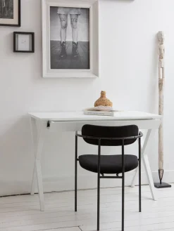 Silla con reposabrazos de terciopelo y metal Elvy^ Sillas Con Reposabrazos|Sillas