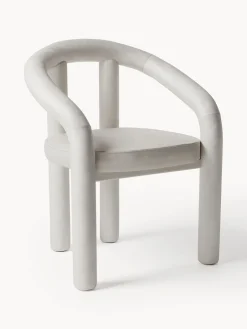 Westwing Collection Silla con reposabrazos de terciopelo Calan