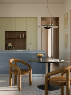 Westwing Collection Silla con reposabrazos de terciopelo Calan^ Sillas