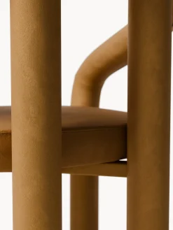 Westwing Collection Silla con reposabrazos de terciopelo Calan^ Sillas