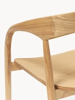 Westwing Collection Silla con reposabrazos de madera de fresno Camille^ Sillas De Madera|Sillas Con Reposabrazos