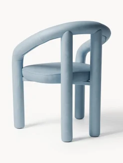 Westwing Collection Silla con reposabrazos de terciopelo Calan^ Sillas