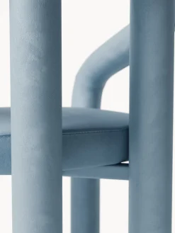 Westwing Collection Silla con reposabrazos de terciopelo Calan^ Sillas