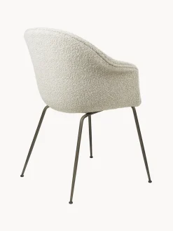 GUBI Silla con reposabrazos en tejido bouclé Bat