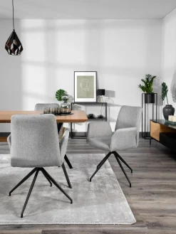 Silla con reposabrazos giratoria Naya