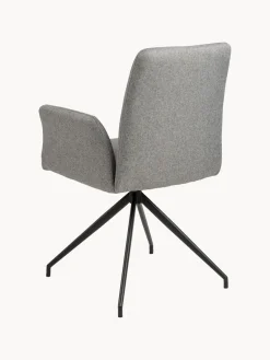 Silla con reposabrazos giratoria Naya