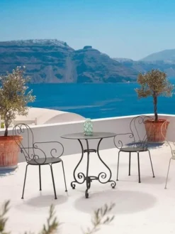 Bizzotto Silla con reposabrazos para exterior apilable Etienne^ Sillas De Jardín|Sillas De Jardí­N