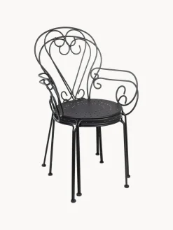 Bizzotto Silla con reposabrazos para exterior apilable Etienne^ Sillas De Jardín|Sillas De Jardí­N