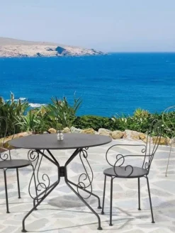 Bizzotto Silla con reposabrazos para exterior apilable Etienne^ Sillas De Jardín|Sillas De Jardí­N