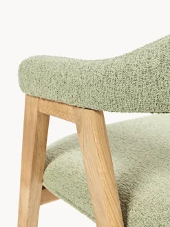 Westwing Collection Silla con reposabrazos tapizada en tejido bouclé Nik^ Sillas Con Reposabrazos|Sillas