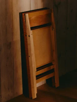 FRAMA Silla de comedor plegable de madera de abedul Flat