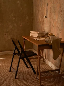 FRAMA Silla de comedor plegable de madera de abedul Flat^ Sillas De Madera|Sillas