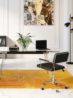 Kare Design Silla de escritorio de cuero sintético Dottore