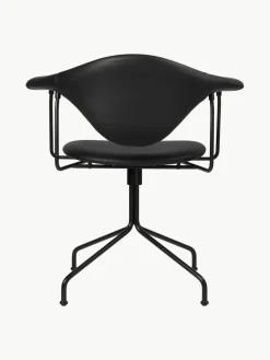 GUBI Silla de escritorio de cuero giratoria Masculo