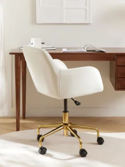 Westwing Collection Silla de escritorio de terciopelo Lucie^ Sillas De Escritorio|Sillas De Escritorio