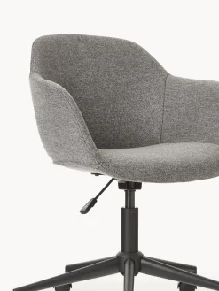 Westwing Collection Silla de escritorio tapizada con asiento estrecho Fiji