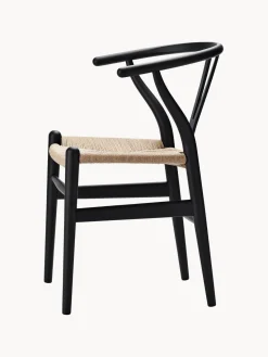 Carl Hansen & Søn Silla de madera con asiento tejido a mano CH24
