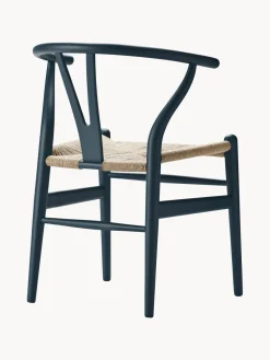 Carl Hansen & Søn Silla de madera con asiento tejido a mano CH24