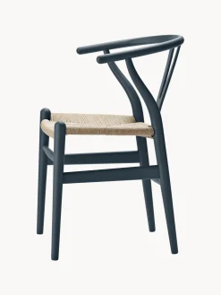 Carl Hansen & Søn Silla de madera con asiento tejido a mano CH24