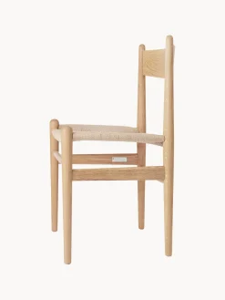 Carl Hansen & Søn Silla de madera con asiento tejido a mano CH36