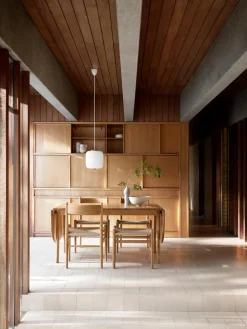 Carl Hansen & Søn Silla de madera con asiento tejido a mano CH36