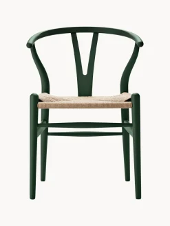 Carl Hansen & Søn Silla de madera con asiento tejido a mano CH23^ Sillas