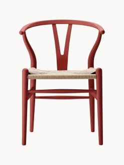 Carl Hansen & Søn Silla de madera con asiento de tejido Ch24 Wishbone Chair^ Sillas De Madera|Sillas