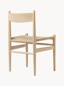 Carl Hansen & Søn Silla de madera con asiento tejido a mano CH36