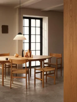 Carl Hansen & Søn Silla de madera con asiento tejido a mano CH23^ Sillas De Madera|Sillas
