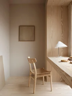 Carl Hansen & Søn Silla de madera con asiento tejido a mano CH23^ Sillas De Madera|Sillas