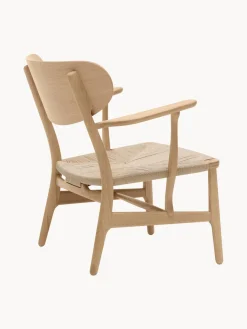 Carl Hansen & Søn Silla de madera con asiento tejido a mano CH22